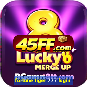 fortune tiger 777 login